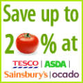 Up to 20% OFF your groceries from Tesco, Asda, Sainsbury's or Ocado